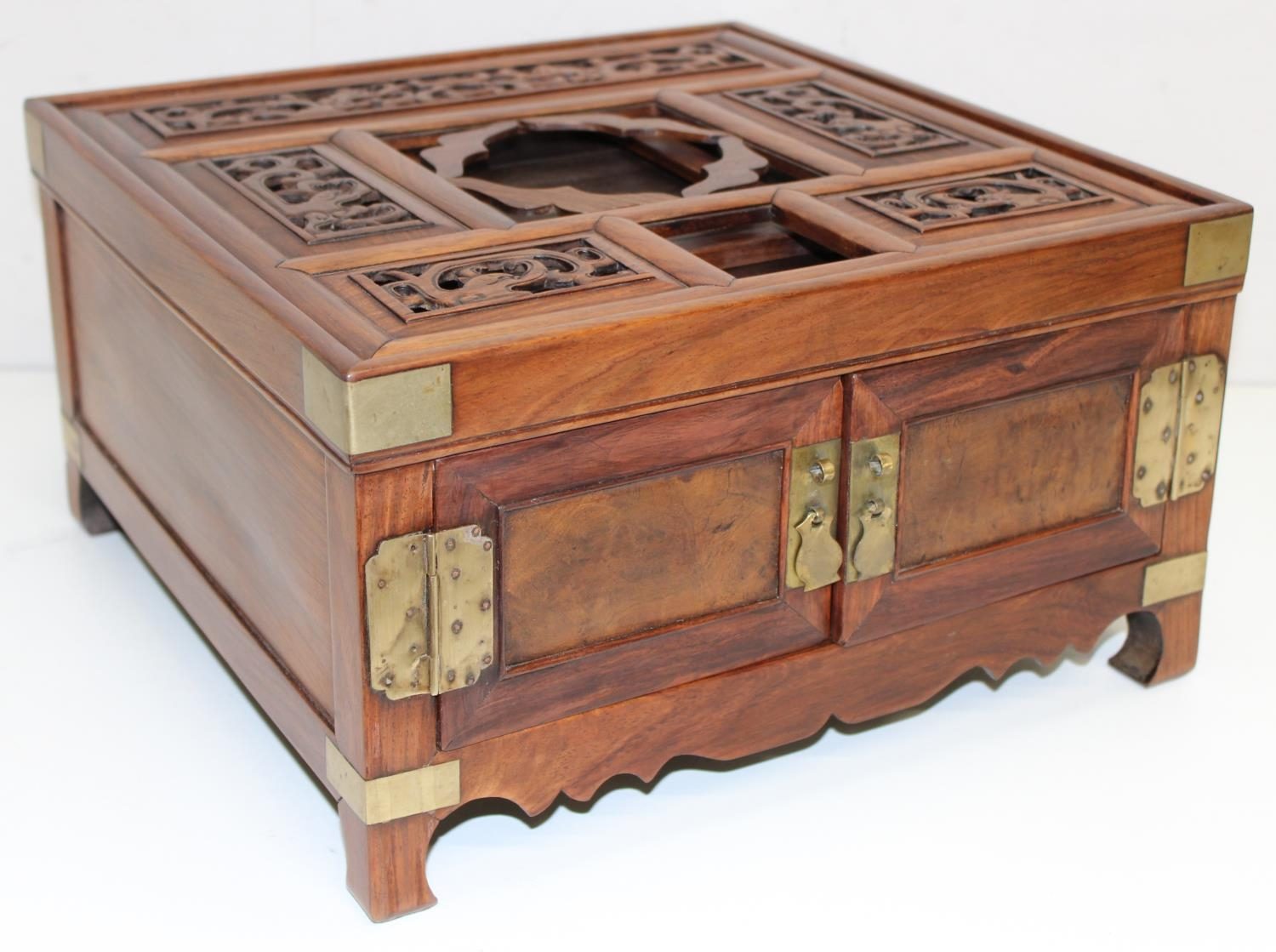 Chinese Hardwood Dressing Box - Churchill Auctions